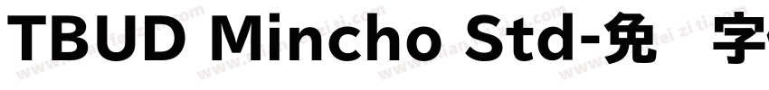 TBUD Mincho Std字体转换
